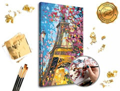 Maľovanie podľa čísel PREMIUM GOLD – Eiffel Tower