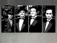Ručne maľovaný POP Art obraz Corleone Family