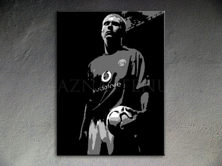 Ručne maľovaný POP Art Paul Scholes 1 dielny 70x100cm ps - AHD26227