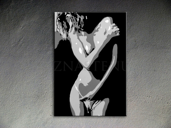 Ručne maľovaný POP Art Nude Woman 1 dielny 70x100cm nak - AHD26223