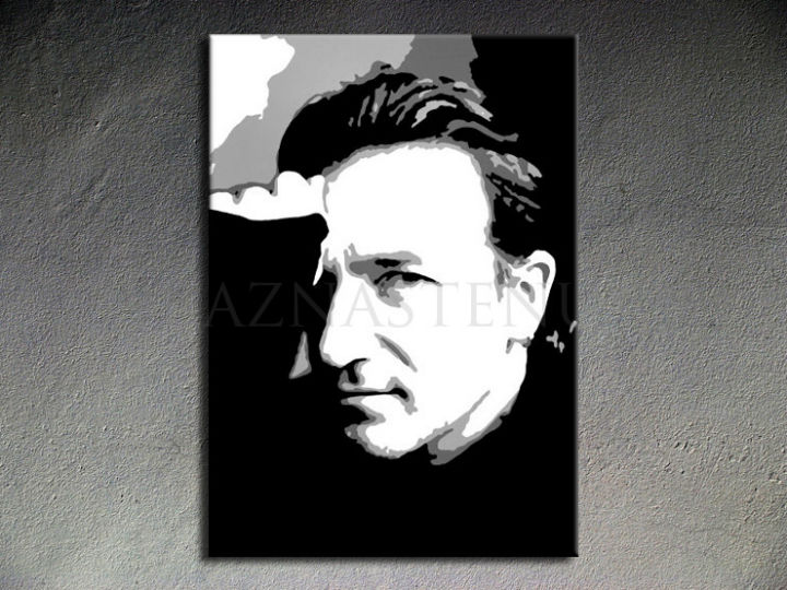 Ručne maľovaný POP Art Bono-U2 1 dielny 70x100cm bono - AHD26046