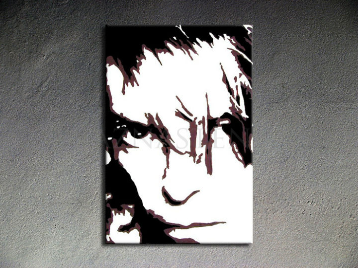 Ručne maľovaný POP Art David Bowie 1 dielny 70x100cm db - AHD26071