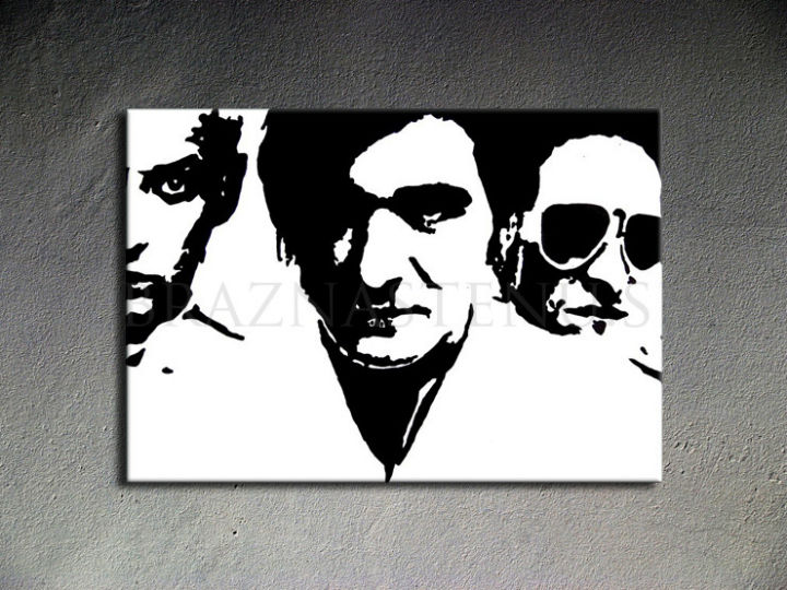 Ručne maľovaný POP Art Die Ärzte 1 dielny 100x70cm da - AHD26074