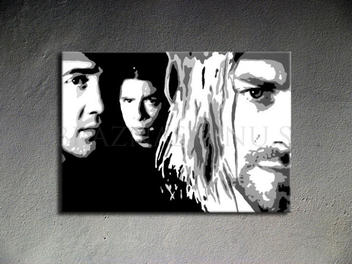 Ručne maľovaný POP Art Nirvana 1 dielny 100x70cm nir - AHD26222
