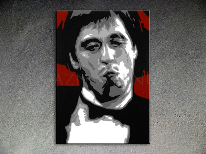 Ručne maľovaný POP Art AL PACINO 1 dielny 70x100cm al12 - AHD25991