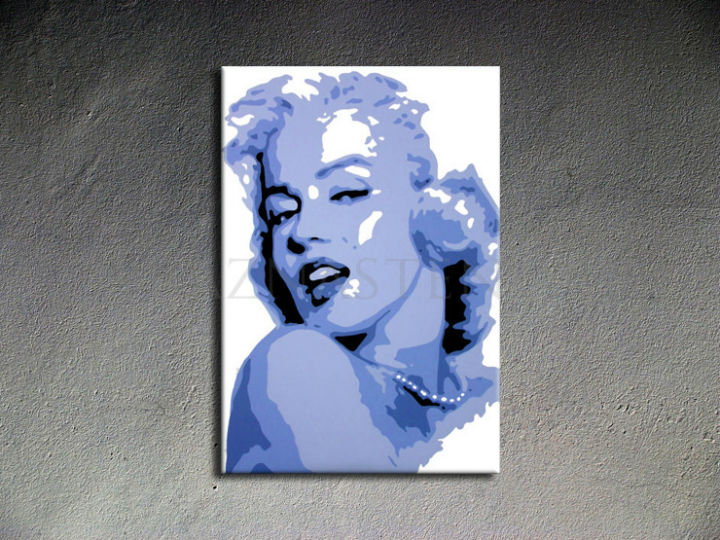 Ručne maľovaný POP Art Marilyn Monroe 1 dielny 70x100cm mon - AHD26189