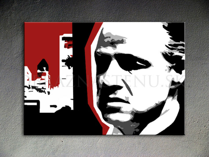 Ručne maľovaný POP Art marlon Brando 1 dielny 100x70cm mb8 - AHD26197