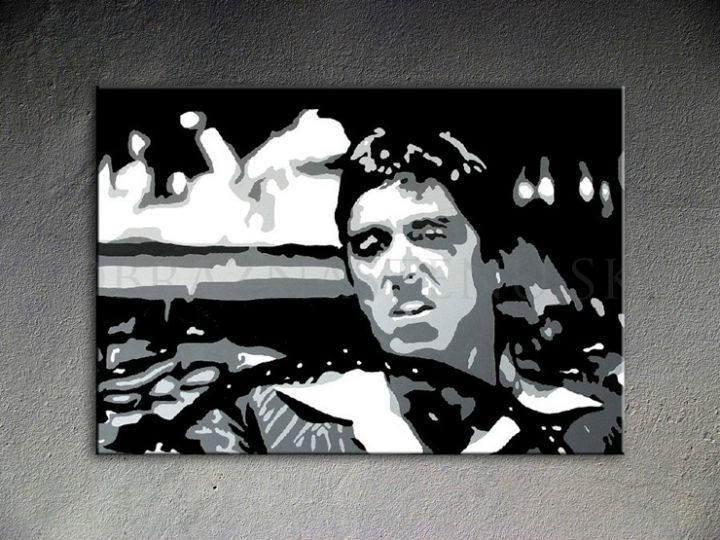 Ručne maľovaný POP Art AL PACINO 1 dielny 100x70cm al13 - AHD25986