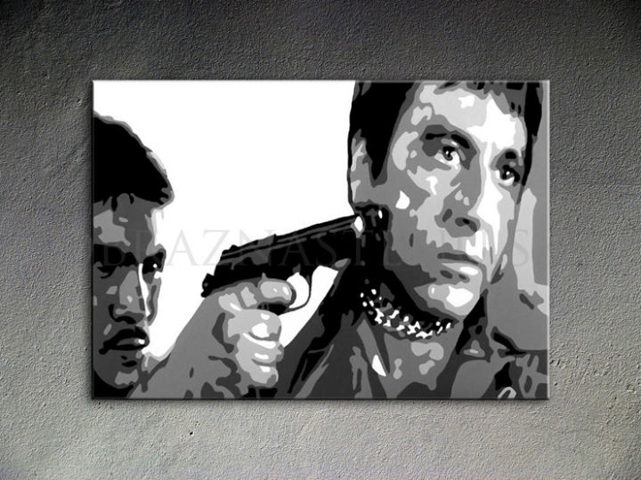Ručne maľovaný POP Art AL PACINO 1 dielny 100x70cm al20 - AHD25988