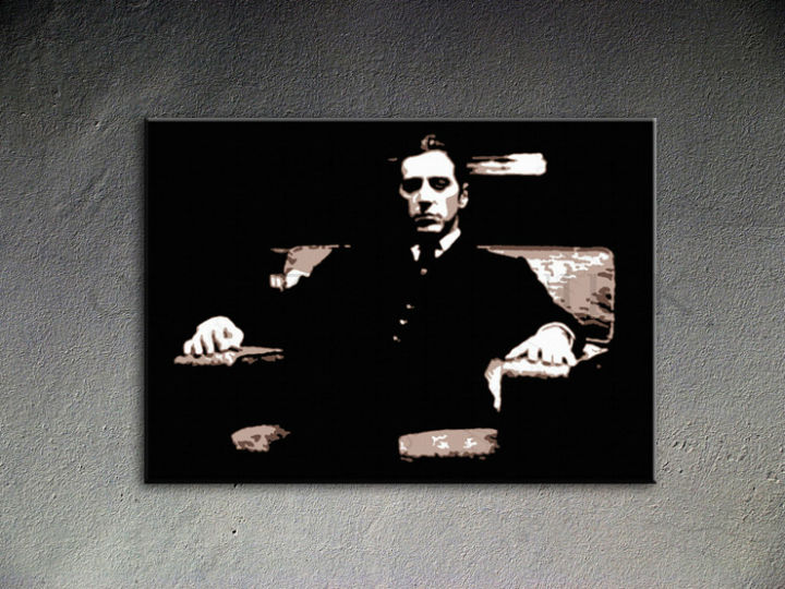 Ručne maľovaný POP Art Godfather 1 dielny 100x70cm god9 - AHD26109