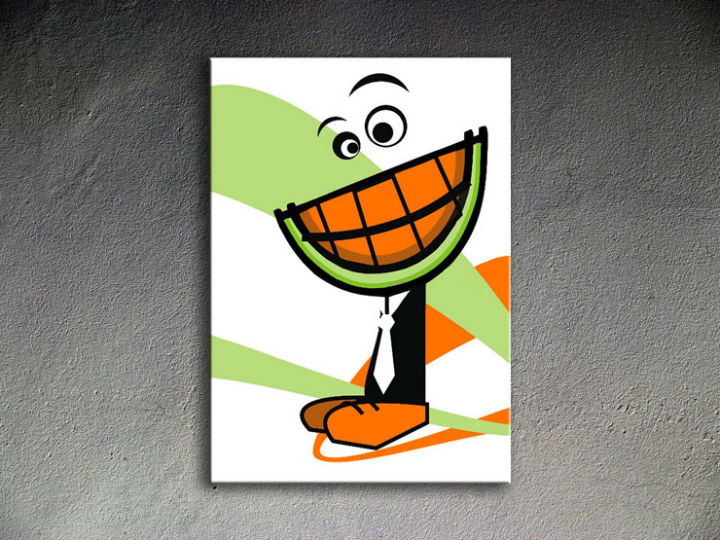 Ručne maľovaný POP Art MELON 1 dielny 70x100cm melon - AHD26206