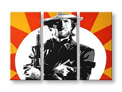 Ručne maľovaný POP Art obraz Clint Eastwood