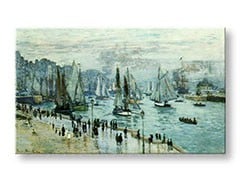 Obraz na plátne RYBÁRSKE LODE OPUSTILI PRÍSTAV LE HAVRE – Claude Monet     