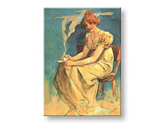 Obraz na plátne KÁVA – Alfons Mucha 
