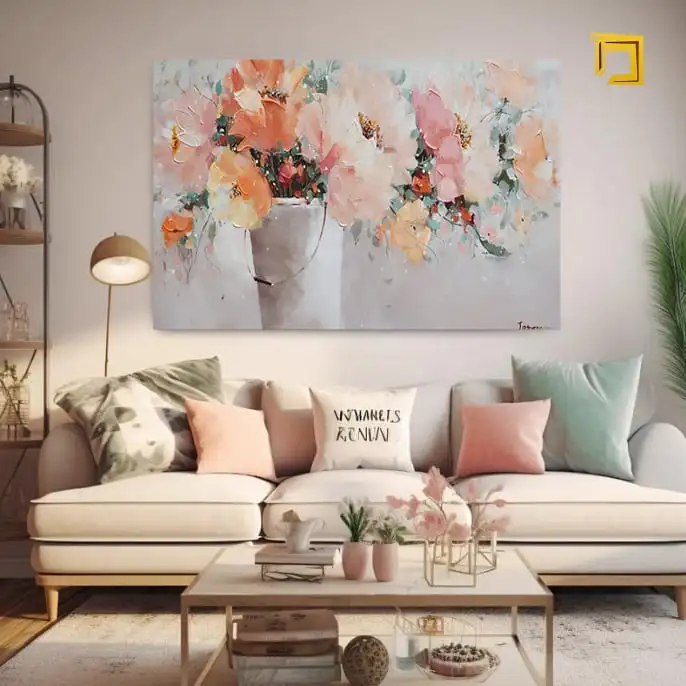 Obrazy kvety - Peach Fuzz farba roka 2024