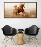 Obraz Hnedé Kone na zrkadle Mirrora 39 - 50x100 cm