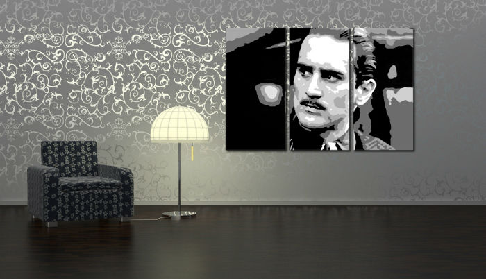 Ručne maľovaný POP Art Zľava 25 %  Godfather R. De Niro 3 dielny 120x80 cm god