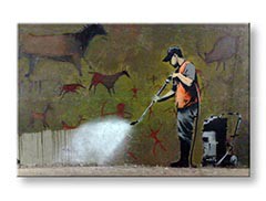 Obraz na plátne Zľava 60 % Street ART – Banksy 20x30 cm