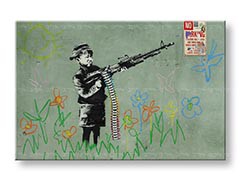 Obraz na plátne Zľava 60 % Street ART – Banksy 20x30 cm