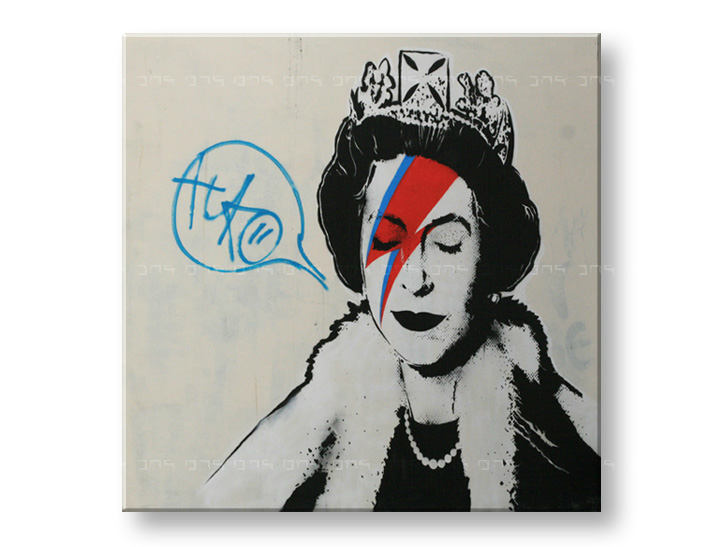Obraz na plátne Zľava 60 % Street ART – Banksy 70x70 cm