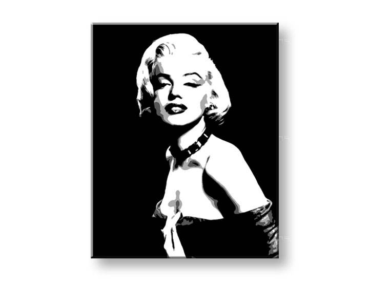 Ručne maľovaný Zľava 25 % POP Art obraz Marilyn Monroe 60x80 cm