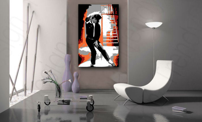 Ručne maľovaný POP Art obraz Michael Jackson  mj4 - 80x120 cm