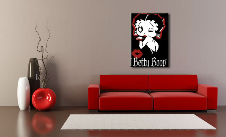 Ručne maľovaný POP Art obraz Betty Boop  bb - 30x40 cm