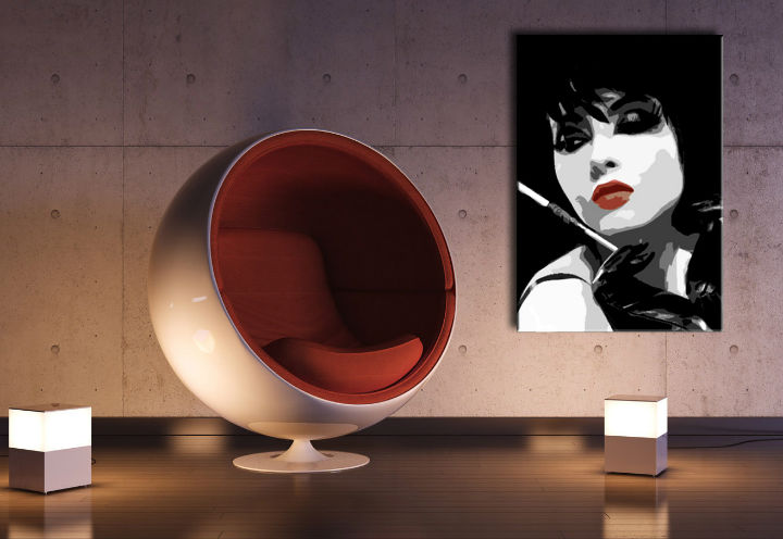 Ručne maľovaný POP Art obraz Pop woman  ppw - 70x100 cm