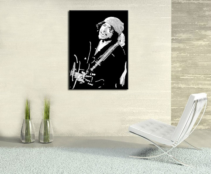 Ručne maľovaný POP Art obraz Bob Dylan  bd - 30x40 cm