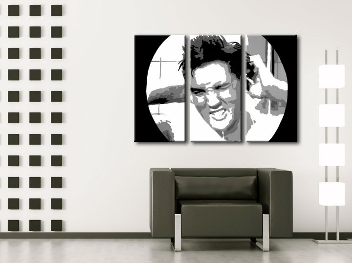 Ručne maľovaný POP Art obraz ELVIS