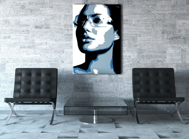 Ručne maľovaný POP Art obraz Angelina Jolie  aj - 30x40 cm