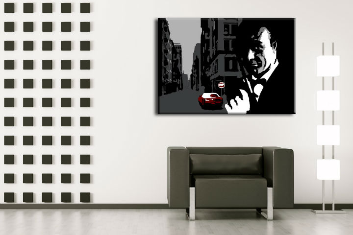 Ručne maľovaný POP Art obraz James Bond