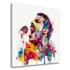 Dizajnová dekorácia na plátne Ikonický rebel Freddie Mercury