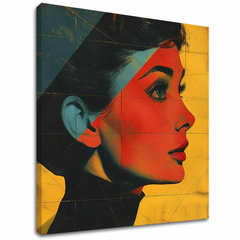 Audrey Hepburn obraz na plátne - Elegantná ikona 60x60 cm