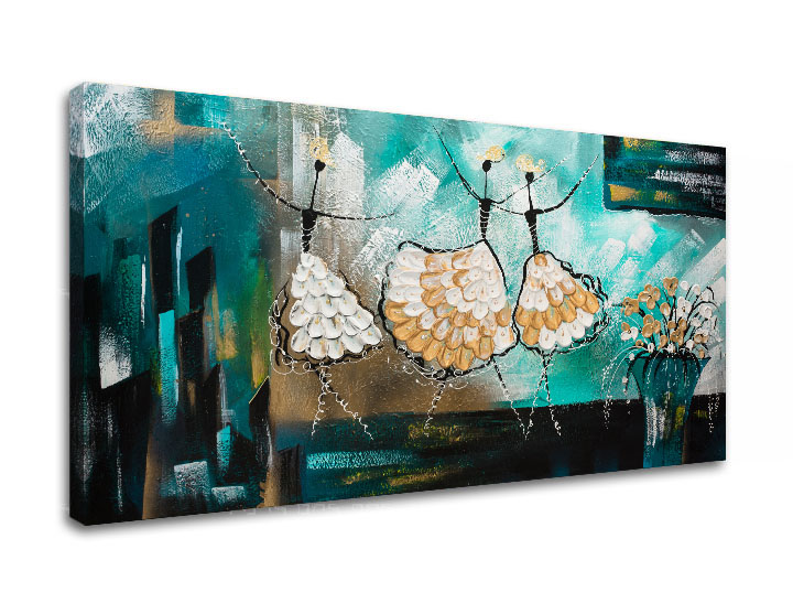 Autorská reprodukcia na plátne TANEČNICE 60x30 cm