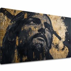 Božská majestátnosť | Domaľované akrylom a zlatými plátkami 60x90 cm