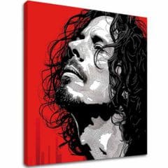 Chris Cornell obraz na plátne - Rocková vášeň