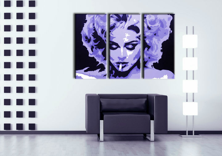 E-shop Ručne maľovaný POP Art obraz MADONNA