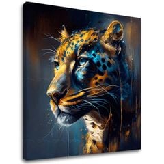 Dekoratívna maľba na plátne - PREMIUM ART - Jaguar's Grace in the Wild