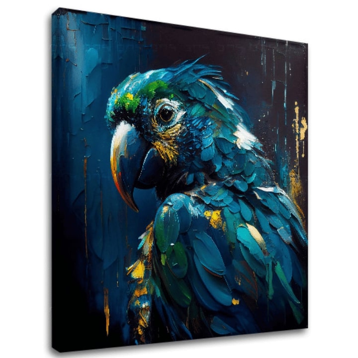 E-shop Dekoratívna maľba na plátne - PREMIUM ART - Rainbow Feathers in Flight