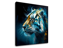 Dekoratívna maľba na plátne - PREMIUM ART - Tiger's Mighty Spirit