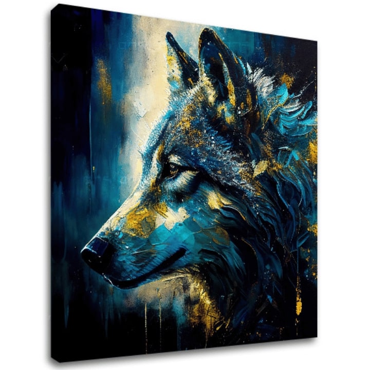 E-shop Dekoratívna maľba na plátne - PREMIUM ART - Wilderness in Wolf Eyes