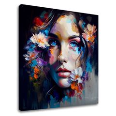 Dizajnová dekorácia na plátne Nebo v očiach Zľava 30 % 70x70 cm