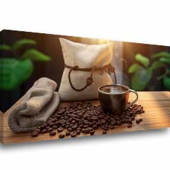 Kávové obrazy do kuchyne Čas na Ticho | rôzne rozmery