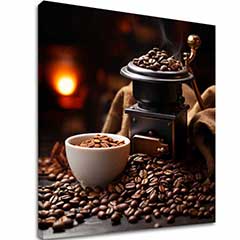 Kávové obrazy do kuchyne Zátišie s Kávou