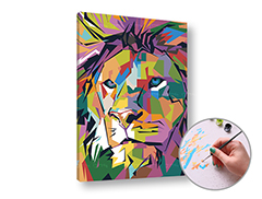 Maľovanie podľa čísel COLOUR LION | nízka náročnosť