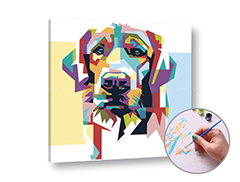 Maľovanie podľa čísel DOG LOVELY | nízka náročnosť