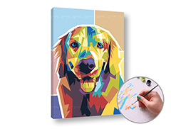 Maľovanie podľa čísel GOLDEN RETRIEVER | nízka náročnosť