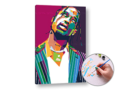 Maľovanie podľa čísel TRAVIS SCOTT | nízka náročnosť
