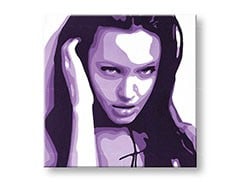 Ručne maľovaný POP Art obraz Angelina Jolie  aj2